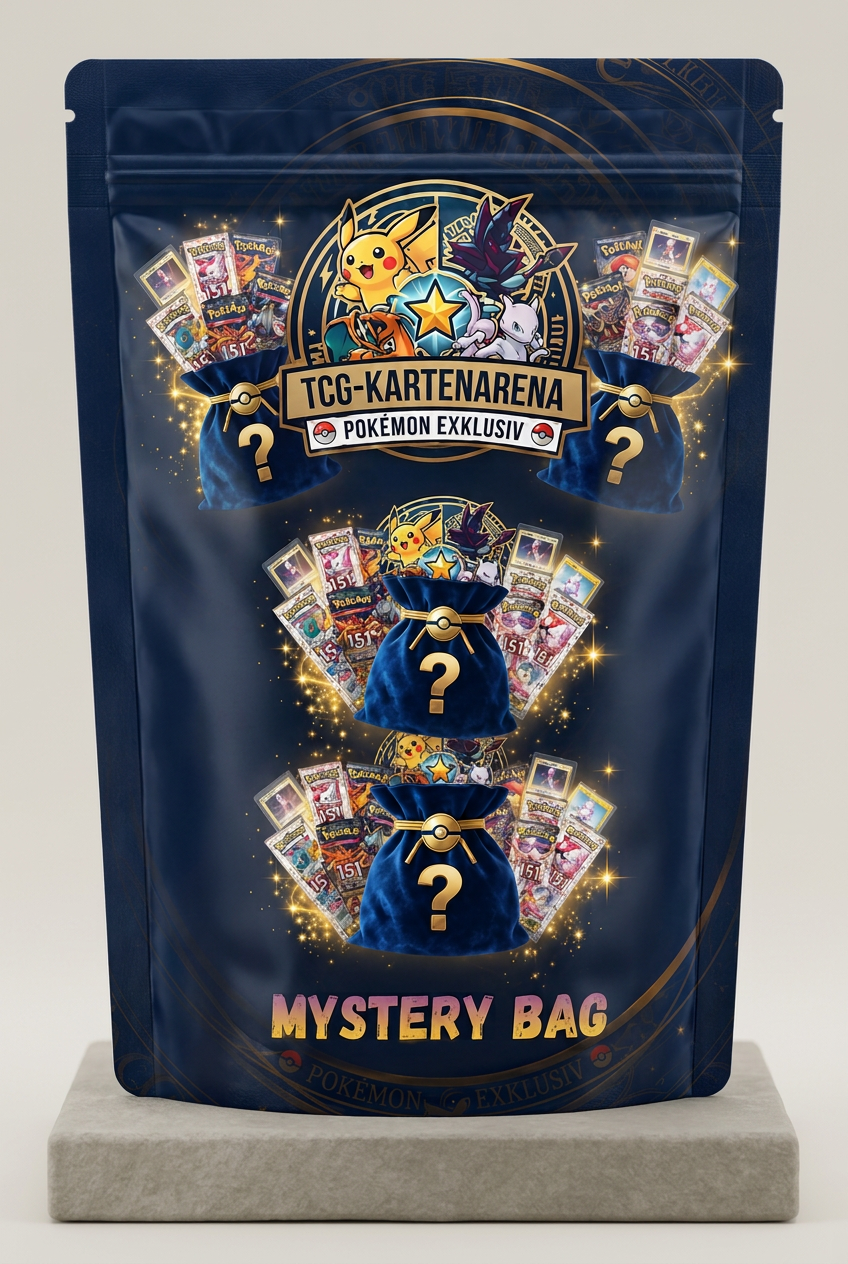 Kartenarena Mystery Bag 2026 – Verpackung in dunkelblau & Gold